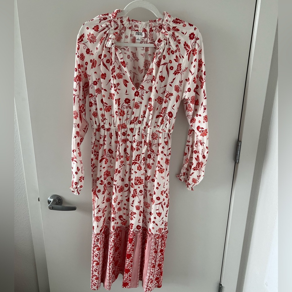Grace Atwood Amazon The Drop Floral Midi Dress Size Small